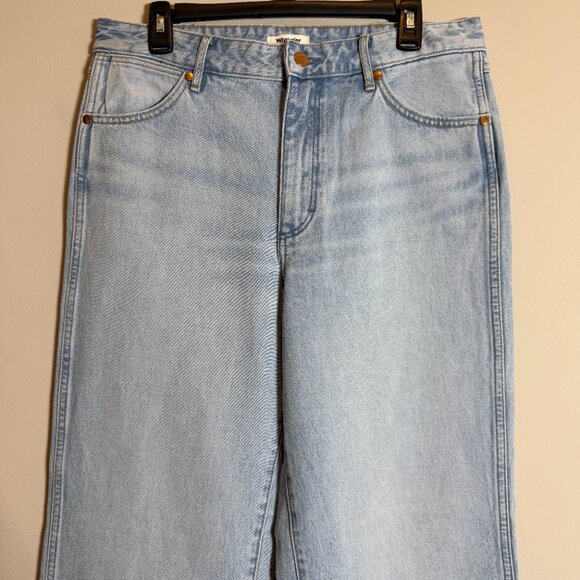Wrangler Bonnie 683 Loose Flare High Rise Denim Jeans Women's 29x32 Blue NWOT - Picture 6 of 15